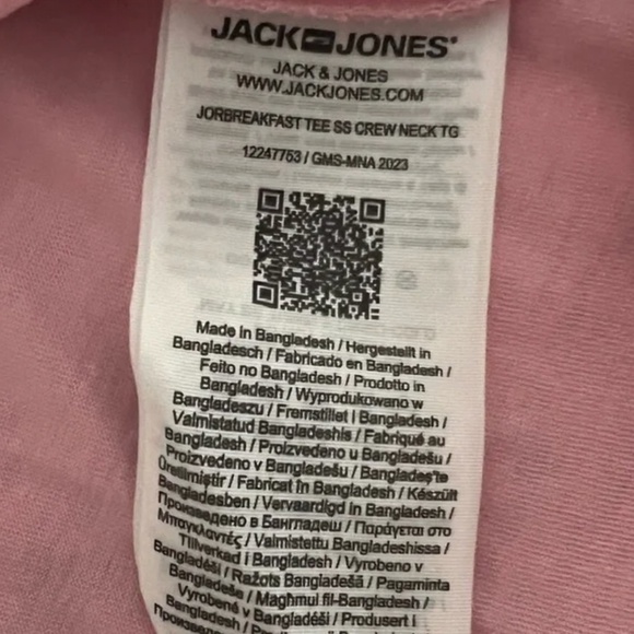 NWOT Jack & Jones Pink Graphic Tee Medium Mens / Unisex - Picture 9 of 9